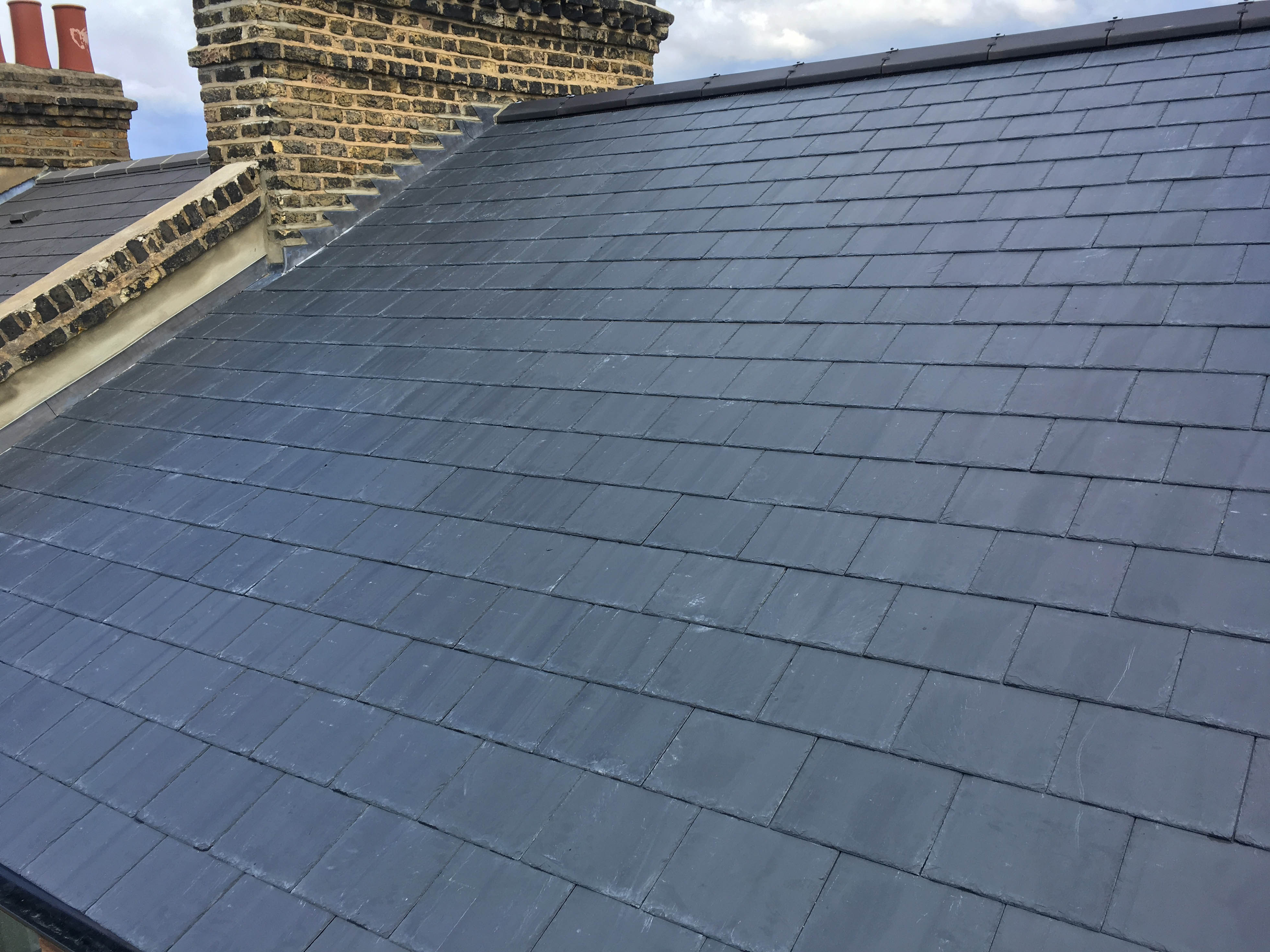 new roof in natural slate